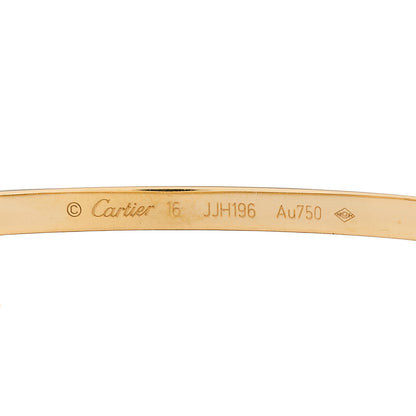 Cartier 18K Yellow Gold Small LOVE Bracelet 16 3 of 5