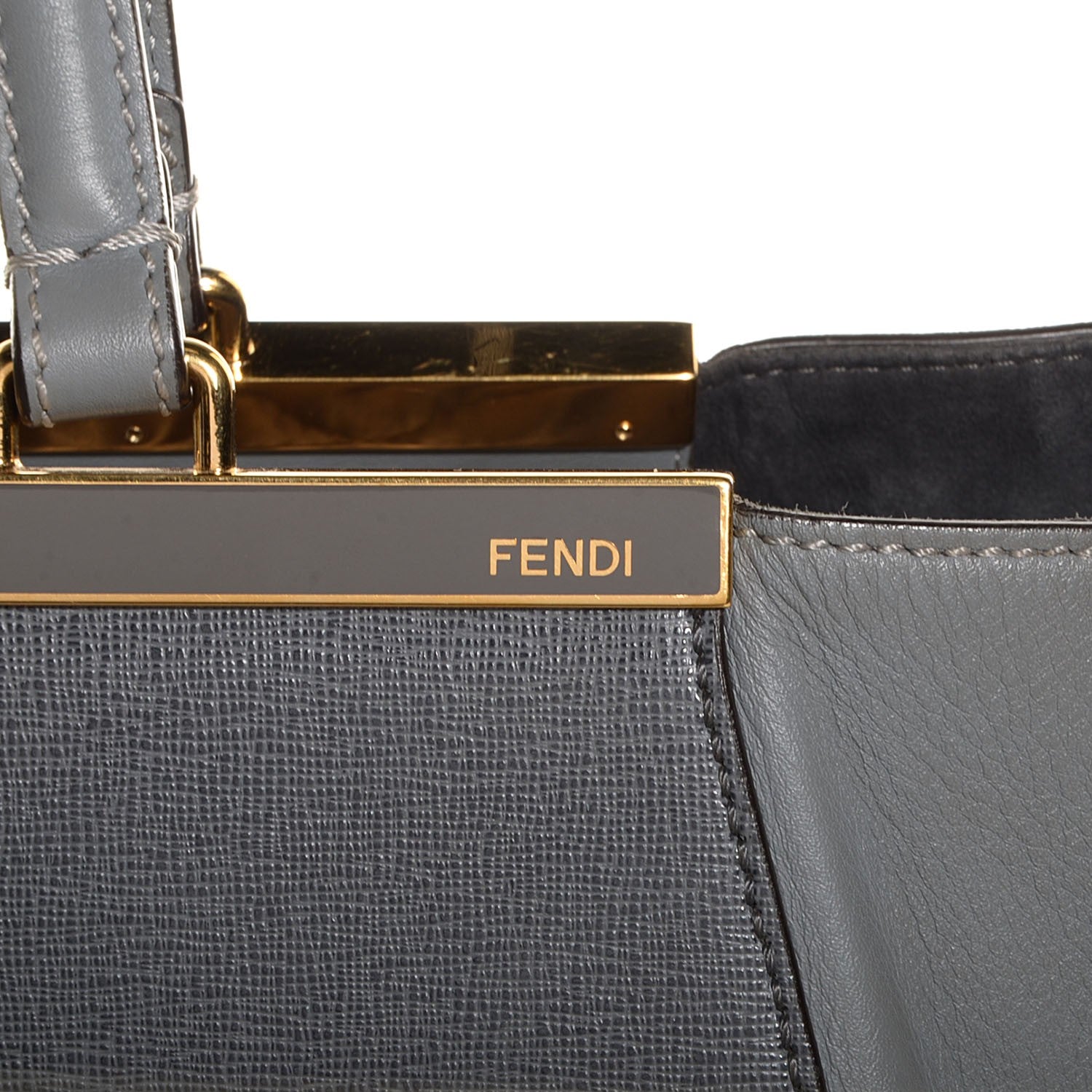 Fendi Vitello Elite Large 3Jours Tote Grigio 13 of 13