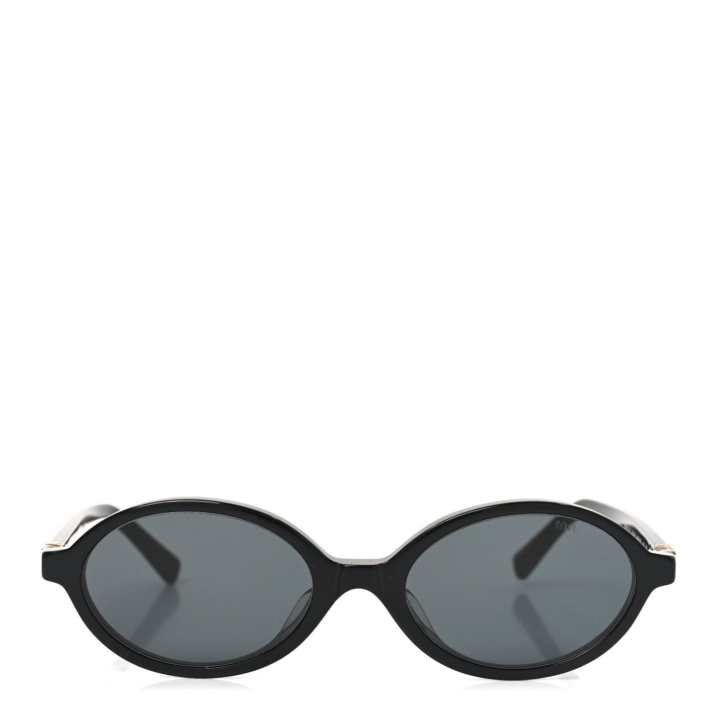 Acetate Oval Regard Sunglasses SMU04Z Black
