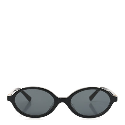 Miu Miu Acetate Oval Regard Sunglasses SMU04Z Black 2 of 7