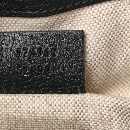 Gucci Velvet GG Monogram Web Bucket Bag Blue Beige 7 of 10