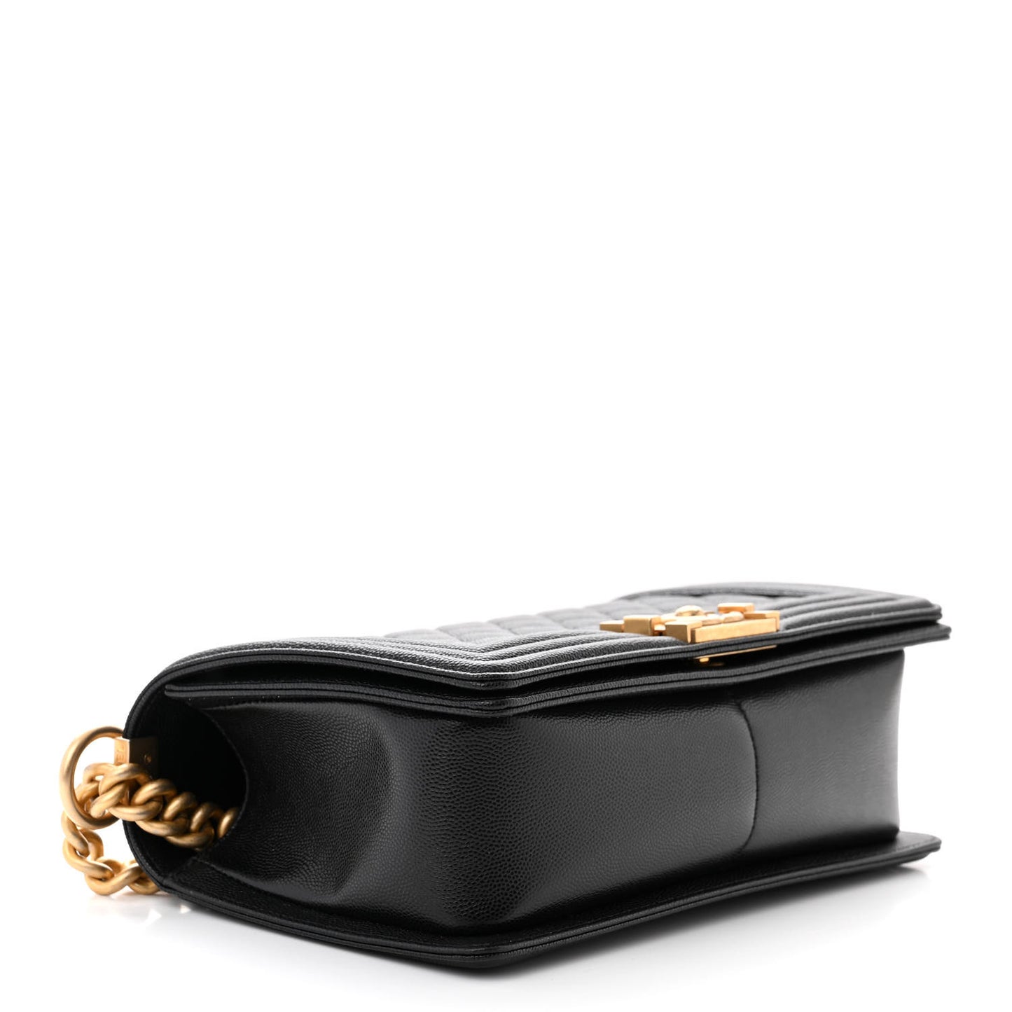 Caviar Quilted Medium Boy Flap Black