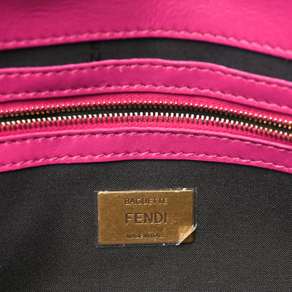 Fendi Nappa FF 1974 Embossed Baguette Ciclamino Pilar 6 of 10