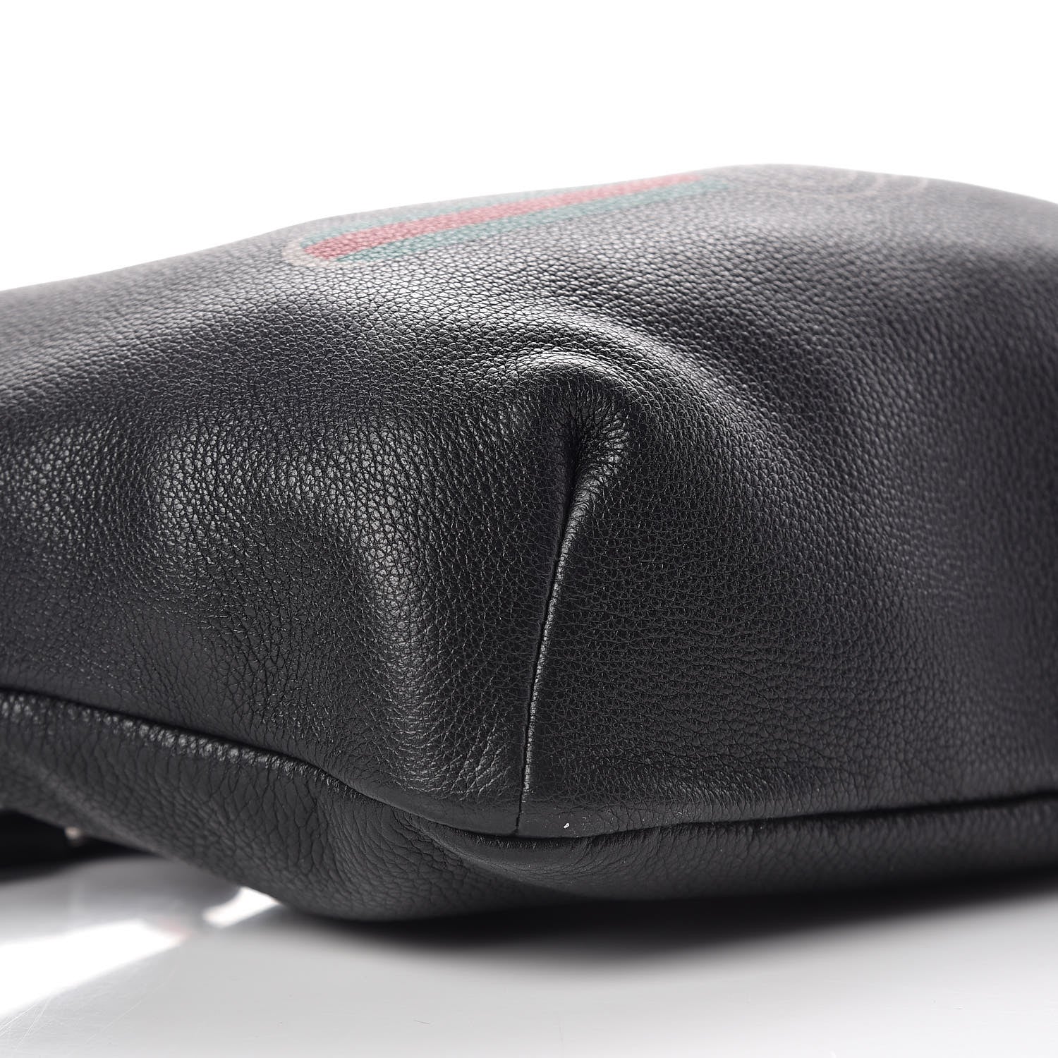 Gucci Grained Calfskin Logo Belt Bag Black 5 of 10