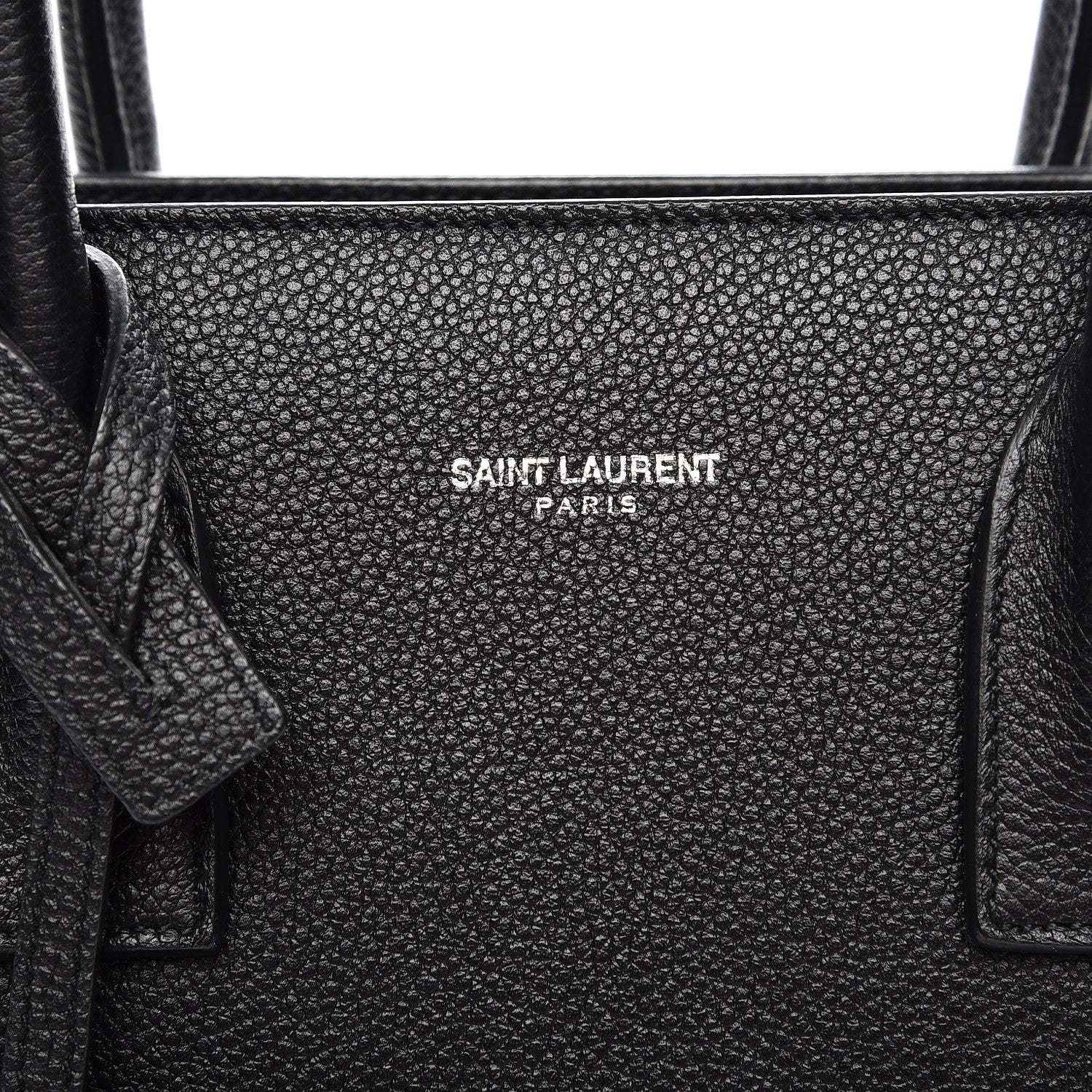 Saint Laurent Grained Calfskin Nano Sac De Jour Black 7 of 11