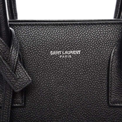 Saint Laurent Grained Calfskin Nano Sac De Jour Black 7 of 11