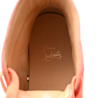 Christian Louboutin Veau Velours Mens Louis Orlato Flat Spikes Sneakers 42 Melon May 8 of 8