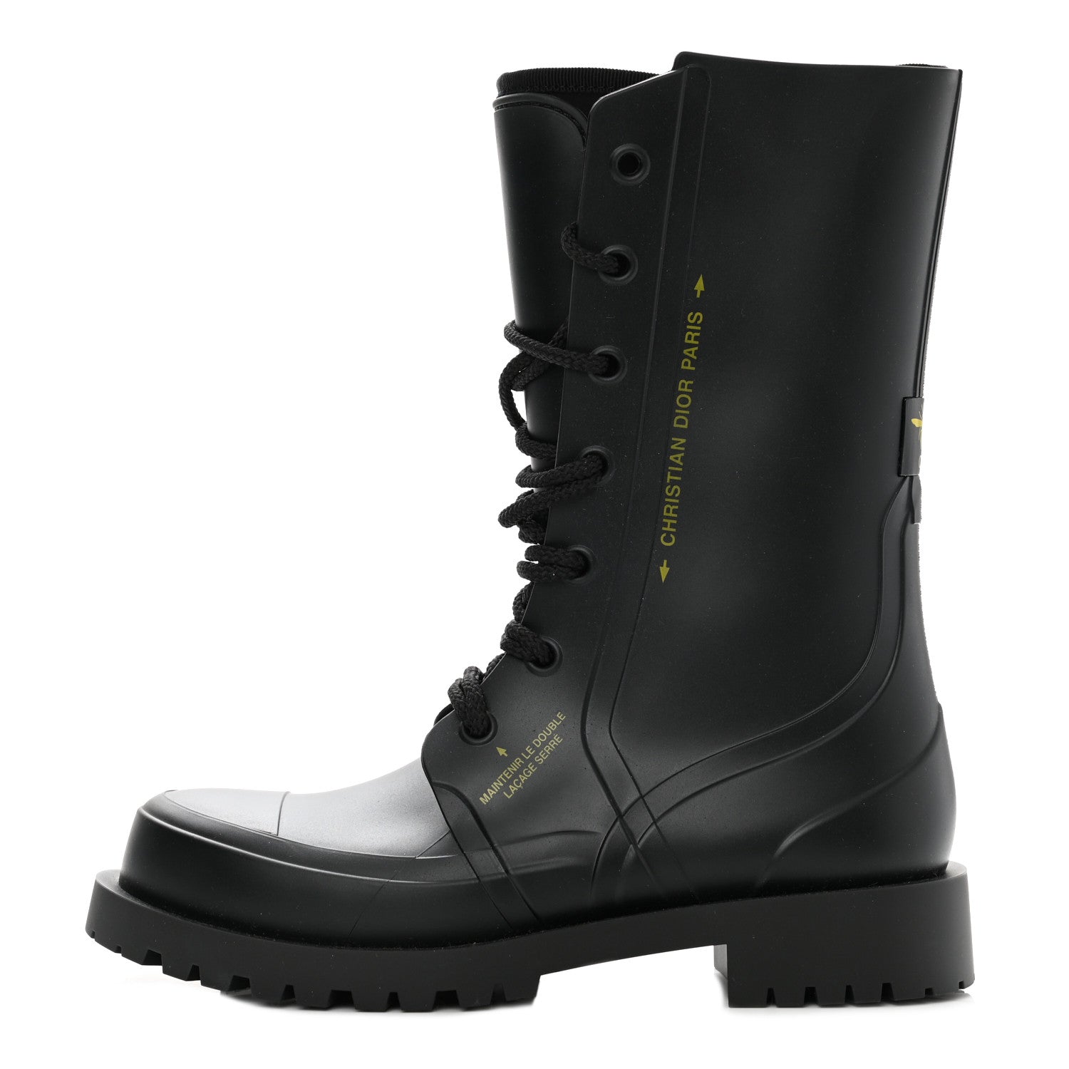 Christian Dior Rubber Diorcamp Low Boots 37 Black 1 of 7