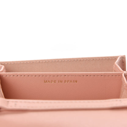 Chanel Lambskin Quilted Flap Card Holder On Chain Light Pink 9 of 12
