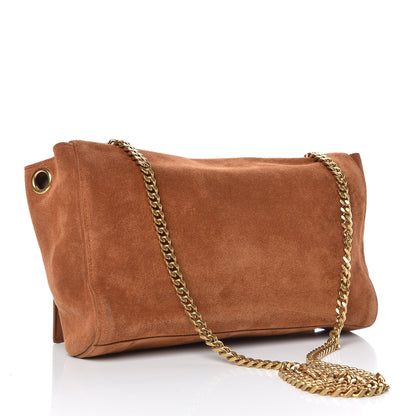 Saint Laurent Smooth Calfskin Suede Medium Reversible Monogram Kate Satchel Light Ochre 3 of 9