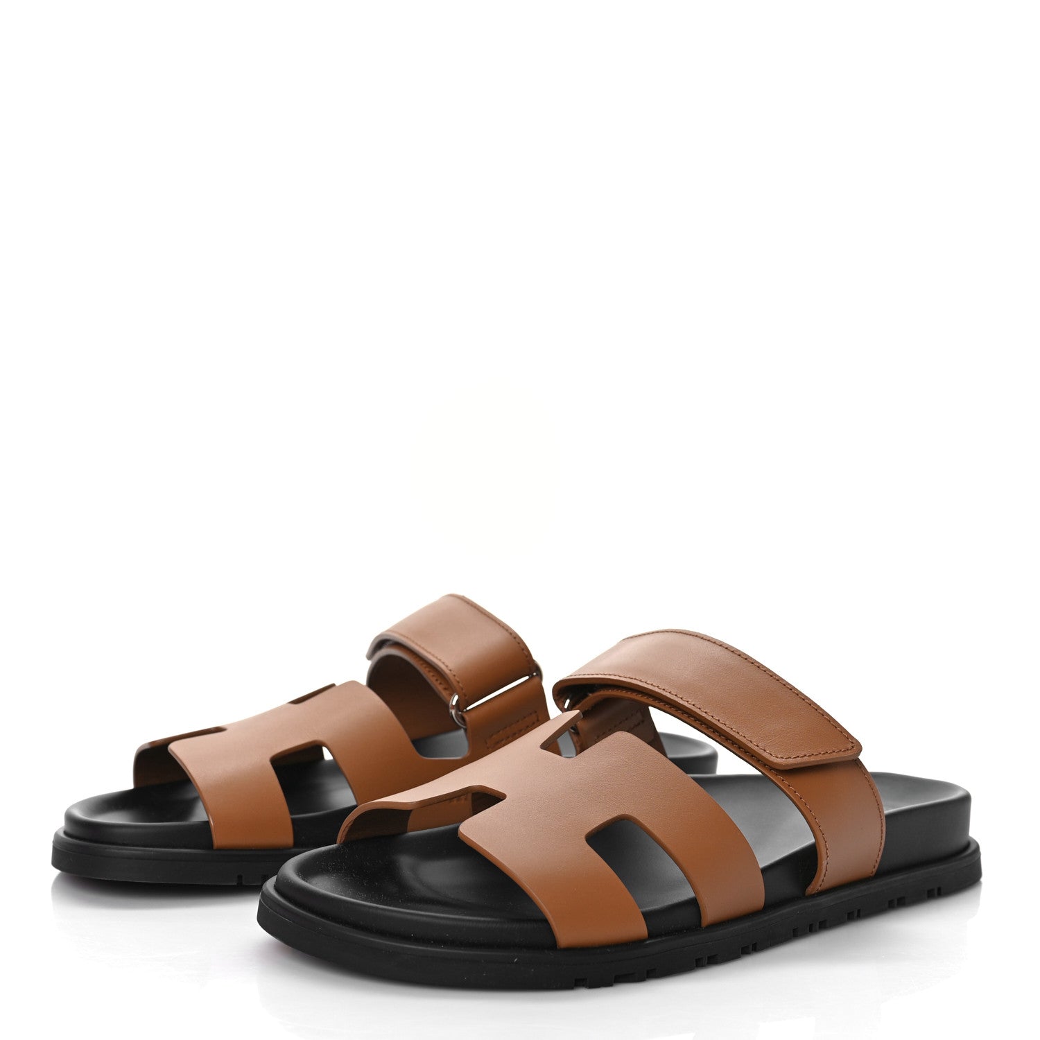 Hermes Calfskin Womens Chypre Sandals 37 Naturel 4 of 11