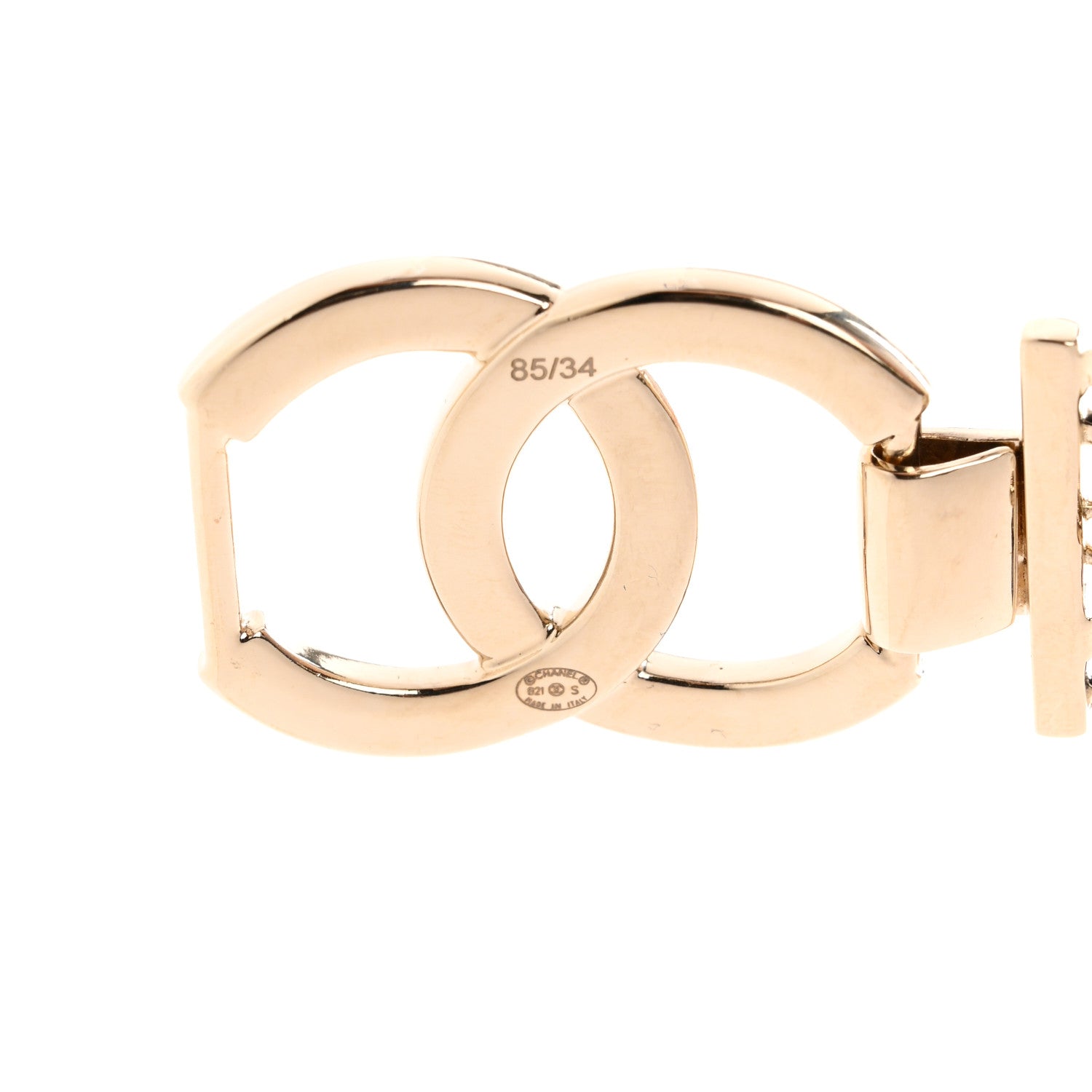 Chanel Lambskin CC Pearl Chain Belt Black 85 34 3 of 5