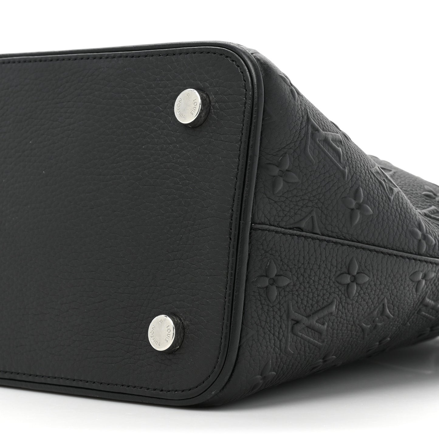 Calfskin Monogram Embossed Revelation Lockit PM Black