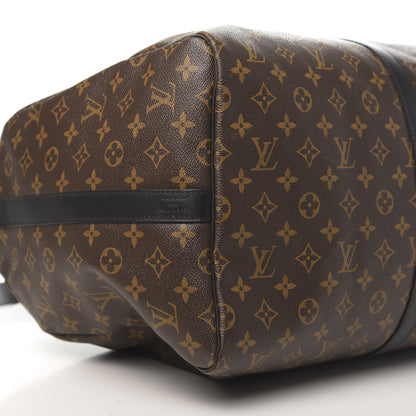 Louis Vuitton Monogram Macassar Keepall Bandouliere 55 8 of 10