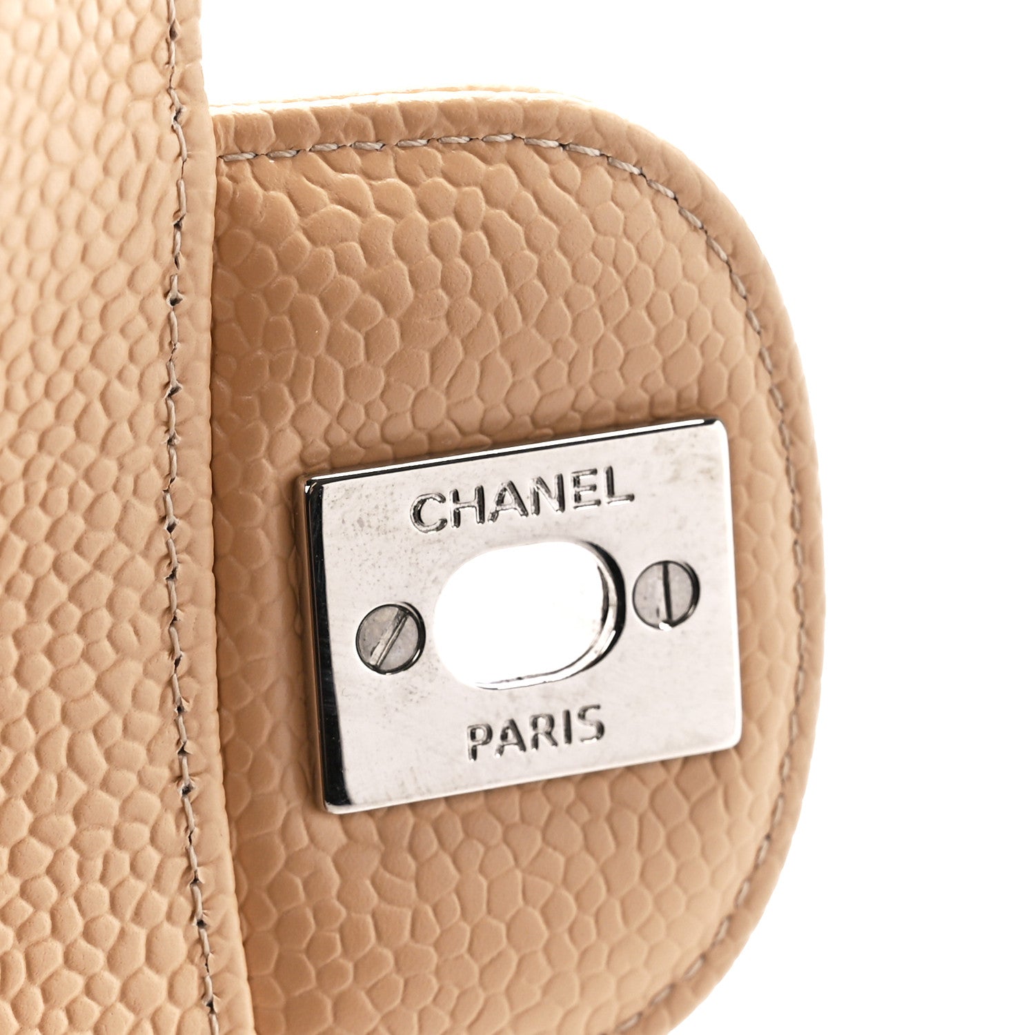 Chanel Caviar Quilted Medium Double Flap Beige Clair 7 of 11