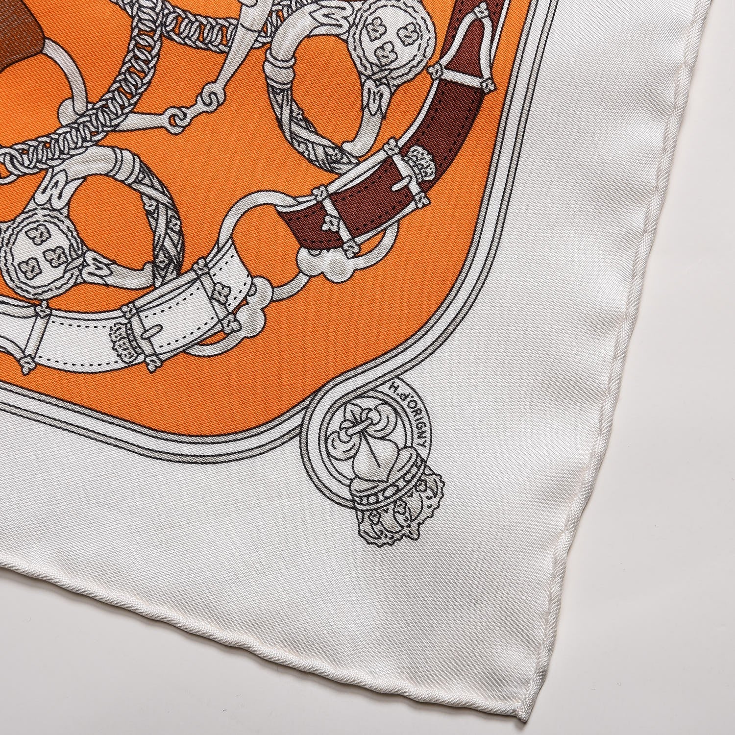 Hermes Silk Cavalcadour Pocket Square 5 of 7
