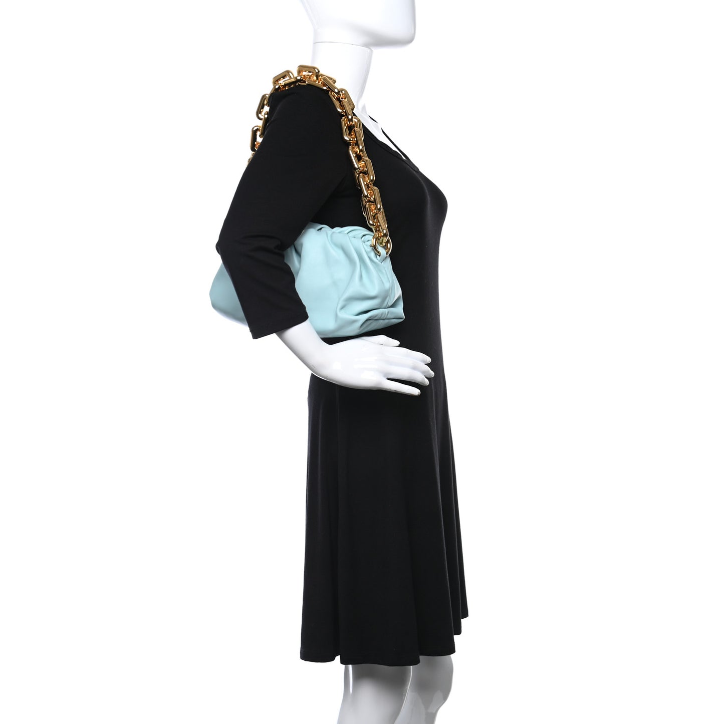 Calfskin The Pouch Chain Spearmint