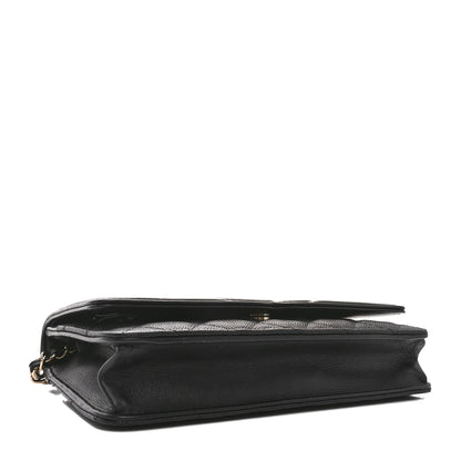 Chanel Caviar Quilted CC Filigree Wallet On Chain WOC Black 4 of 11