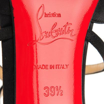 Christian Louboutin Crepe Satin Gela Davis 100 Pumps 39.5 Black 5 of 6