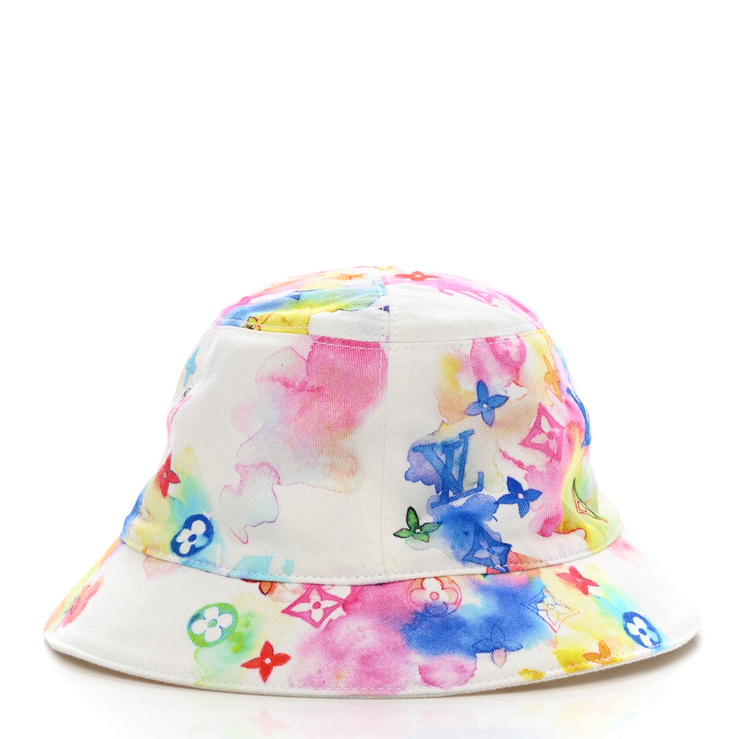 Watercolor Cotton Transformable Bob Bucket Hat 58 Multicolor