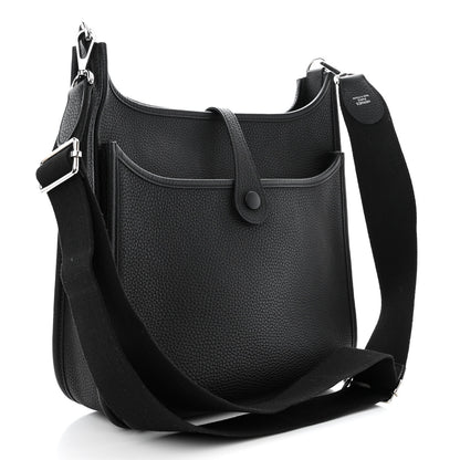 Hermes Taurillon Clemence Evelyne III PM Black 3 of 10