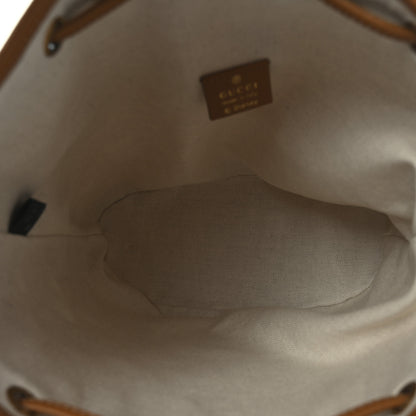 Gucci X DISNEY Mini Vintage GG Supreme Monogram Bucket Bag Beige Vintage Sun Oil 5 of 11