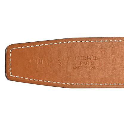 Hermes Epsom Swift 32mm Collier De Chien CDC Belt White Naturel 5 of 5