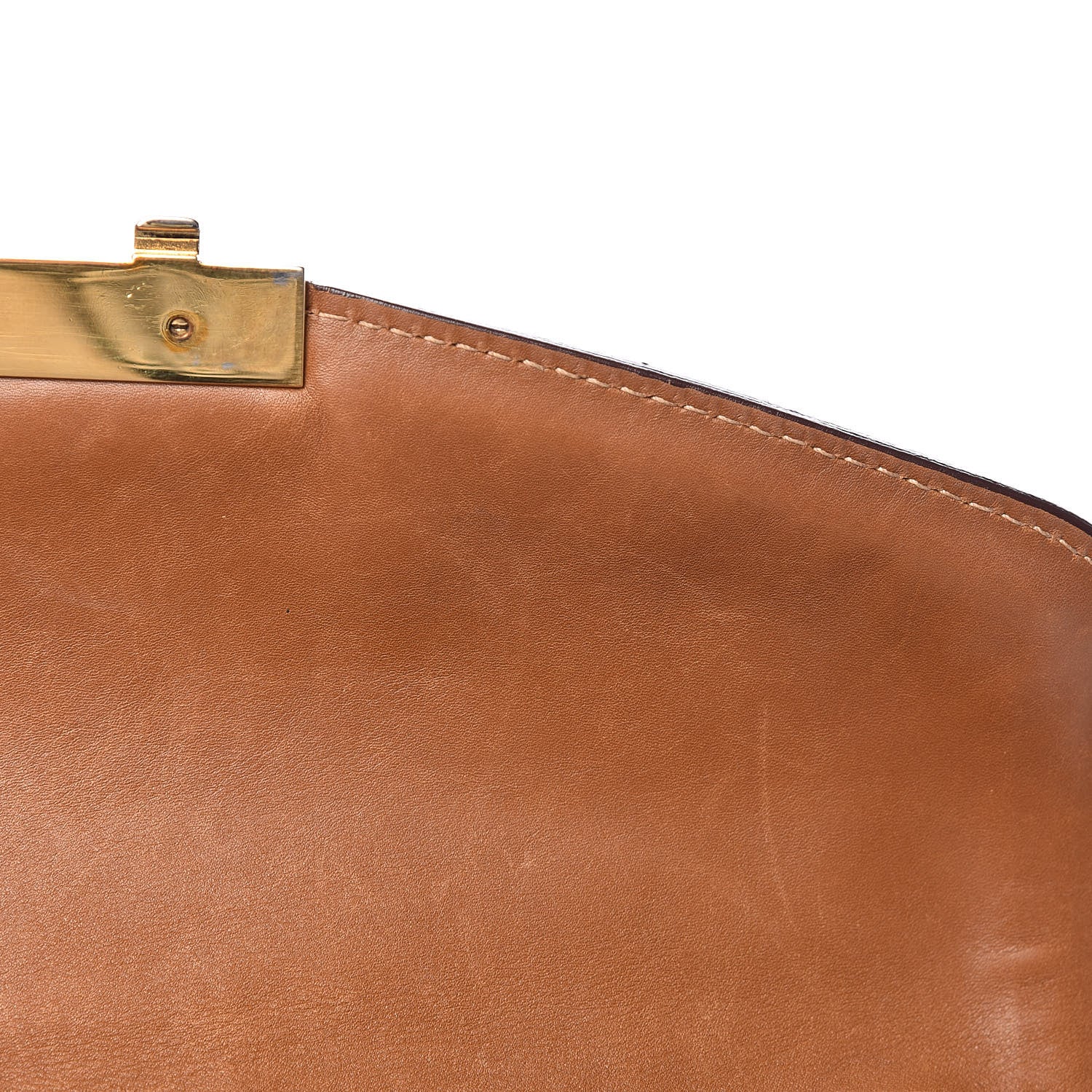 Prada Tessuto Nylon Calfskin Shoulder Bag Brown 7 of 30