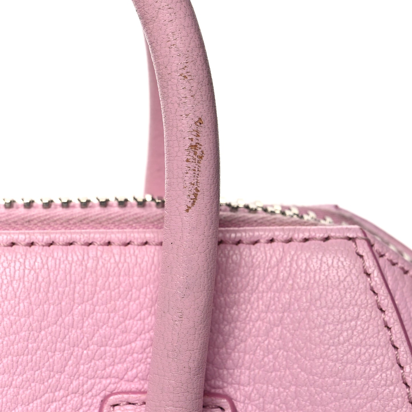 Sugar Goatskin Mini Antigona Bright Pink