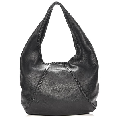 Bottega Veneta Cervo Deerskin Large Hobo Nero Black 1 of 7