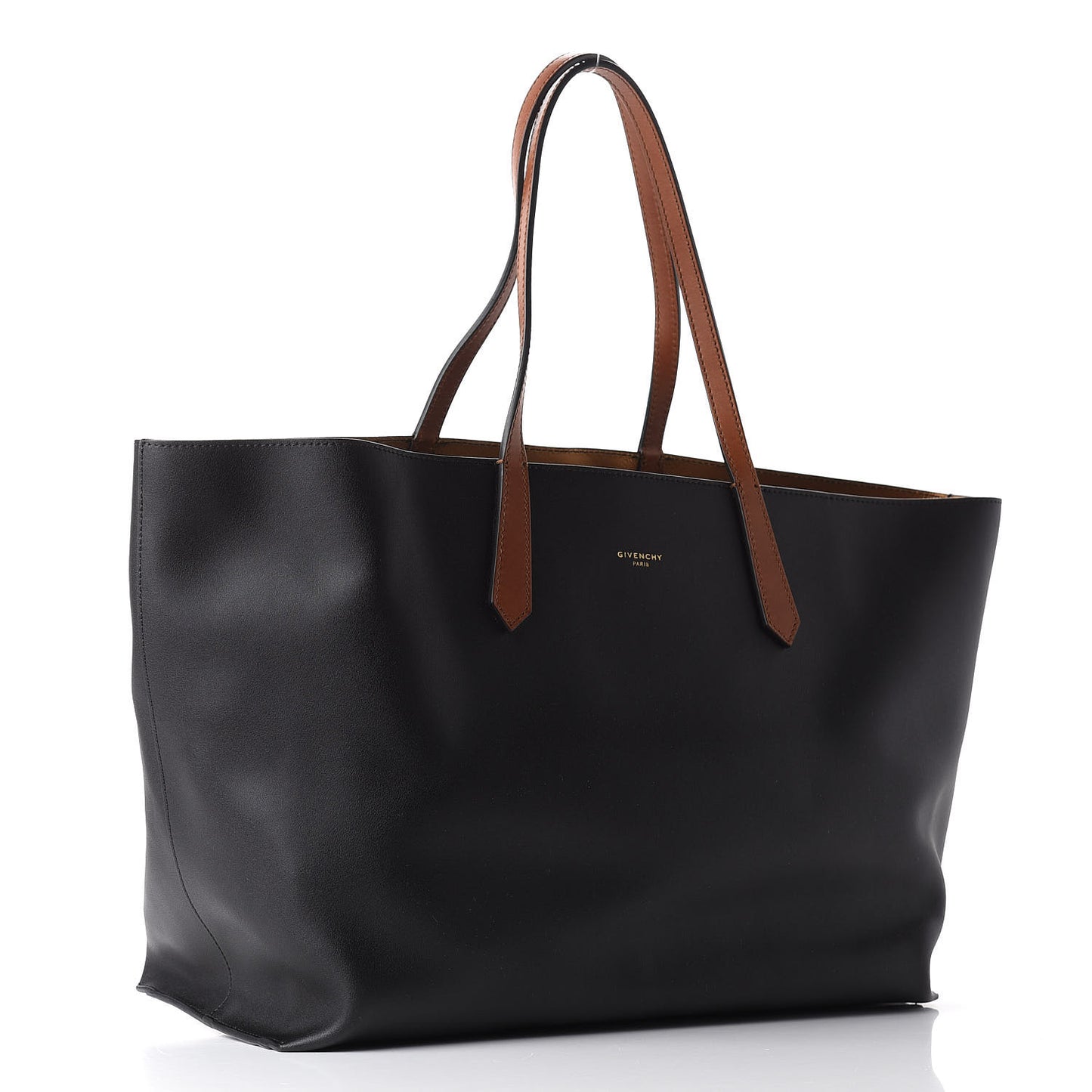 Calfskin Medium GV Shopper Tote Black