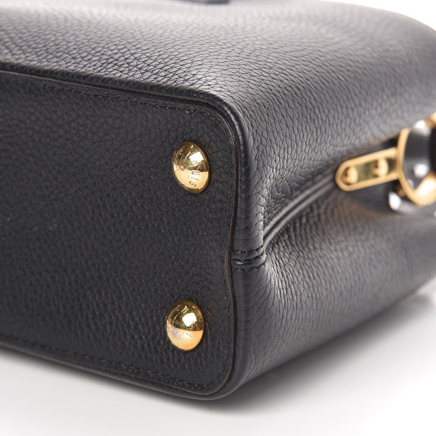 Louis Vuitton Taurillon Capucines BB Black 7 of 13