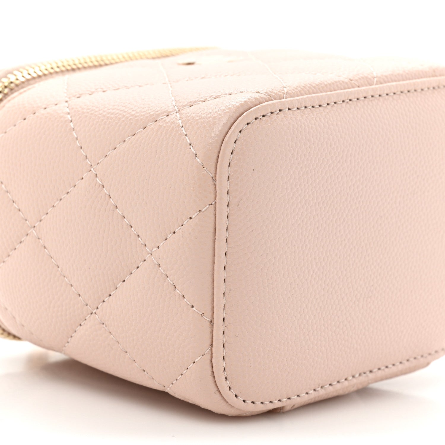 Chanel Caviar Quilted Mini Vanity Case With Chain Light Pink 9 of 9