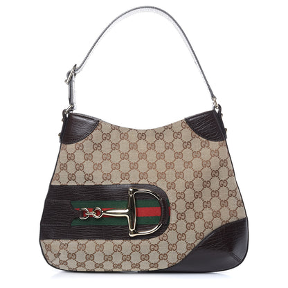 Gucci Monogram Hasler Hobo Dark Brown 1 of 11