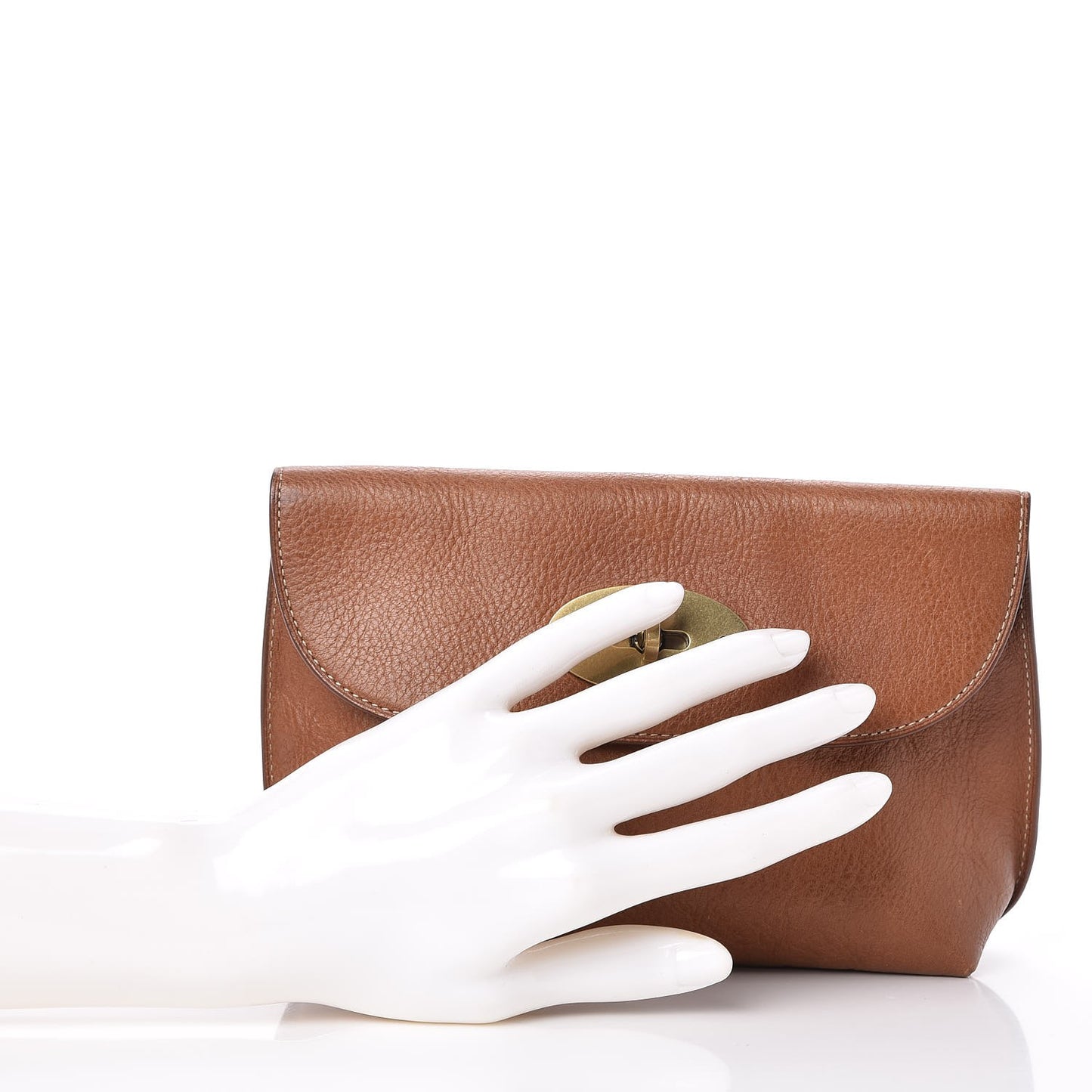 Natural Vegetable Tanned Locked Cosmetic Pouch Oak