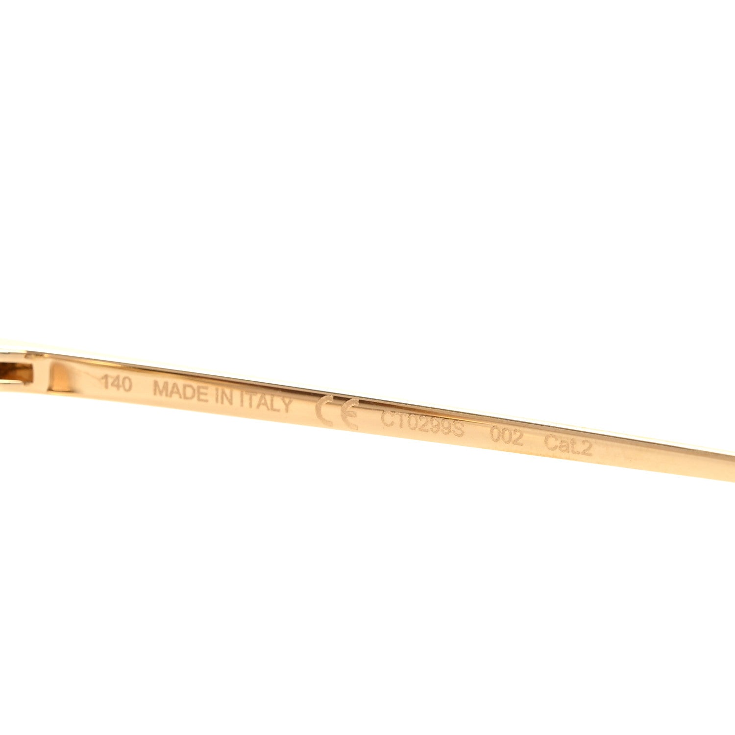 Cartier Panthere de Cartier Sunglasses CT0299S Gold Black 6 of 9