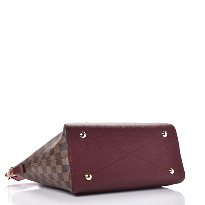Louis Vuitton Damier Ebene Cuir Taurillon Hyde Park Fuchsia 5 of 7