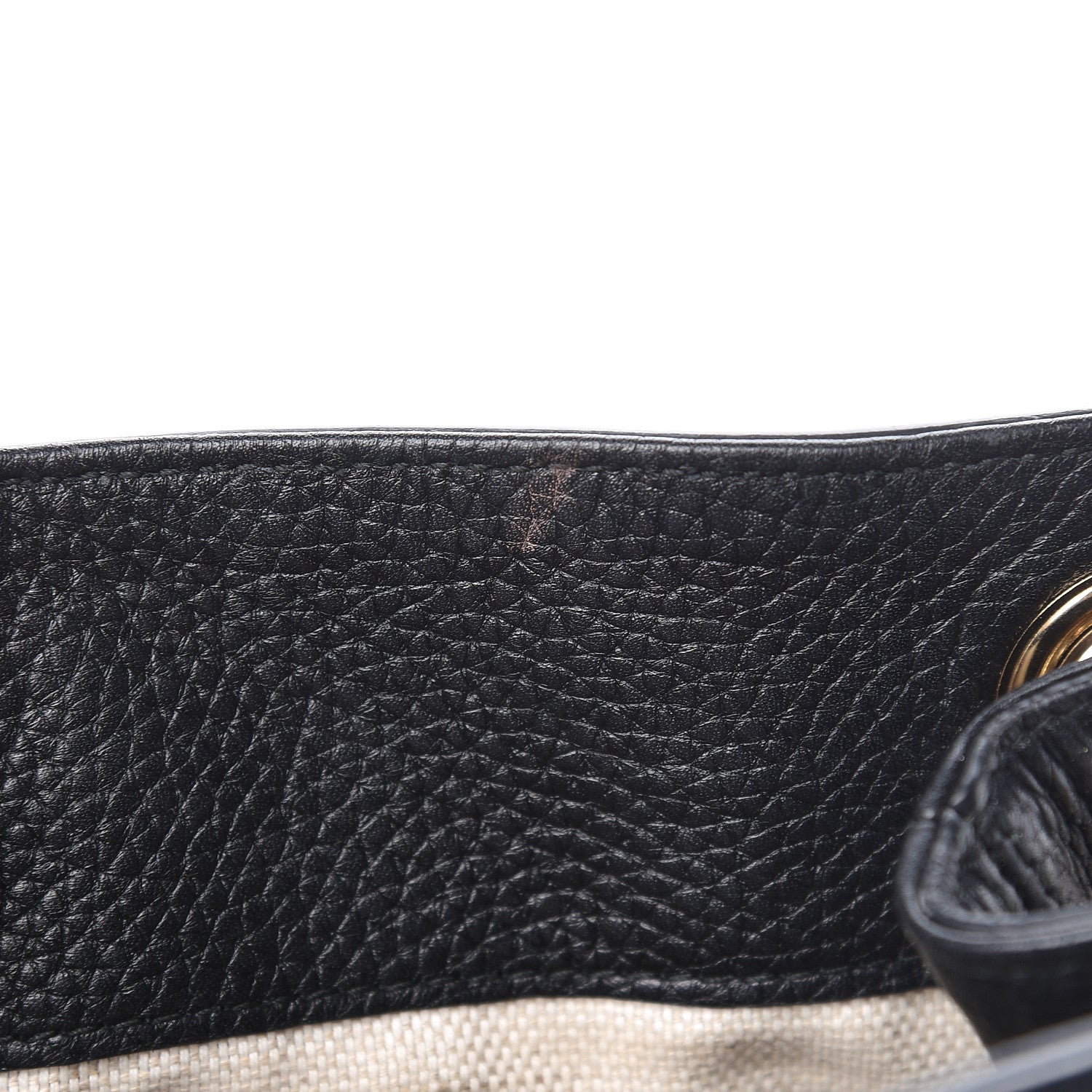 Gucci Pebbled Calfskin Medium Soho Chain Shoulder Bag Black 9 of 14