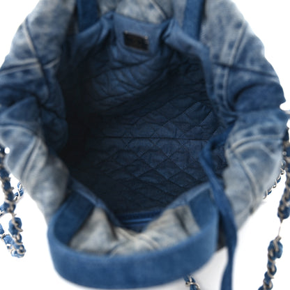 Chanel Denim Quilted Chanel 22 Backpack Blue 5 of 14