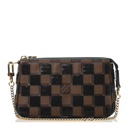 Louis Vuitton Damier Paillettes Mini Pochette Accessories Black 1 of 4