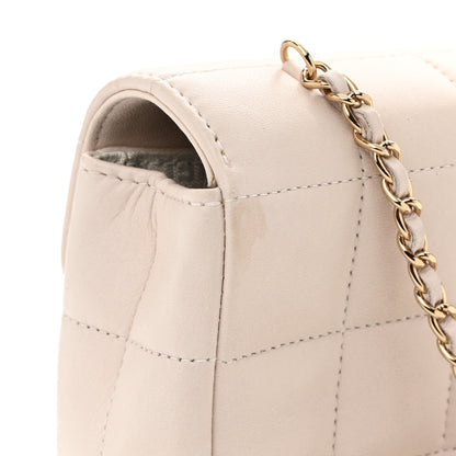 Chanel Lambskin Quilted Mini Chocolate Bar Camellia Flap Pink 11 of 11