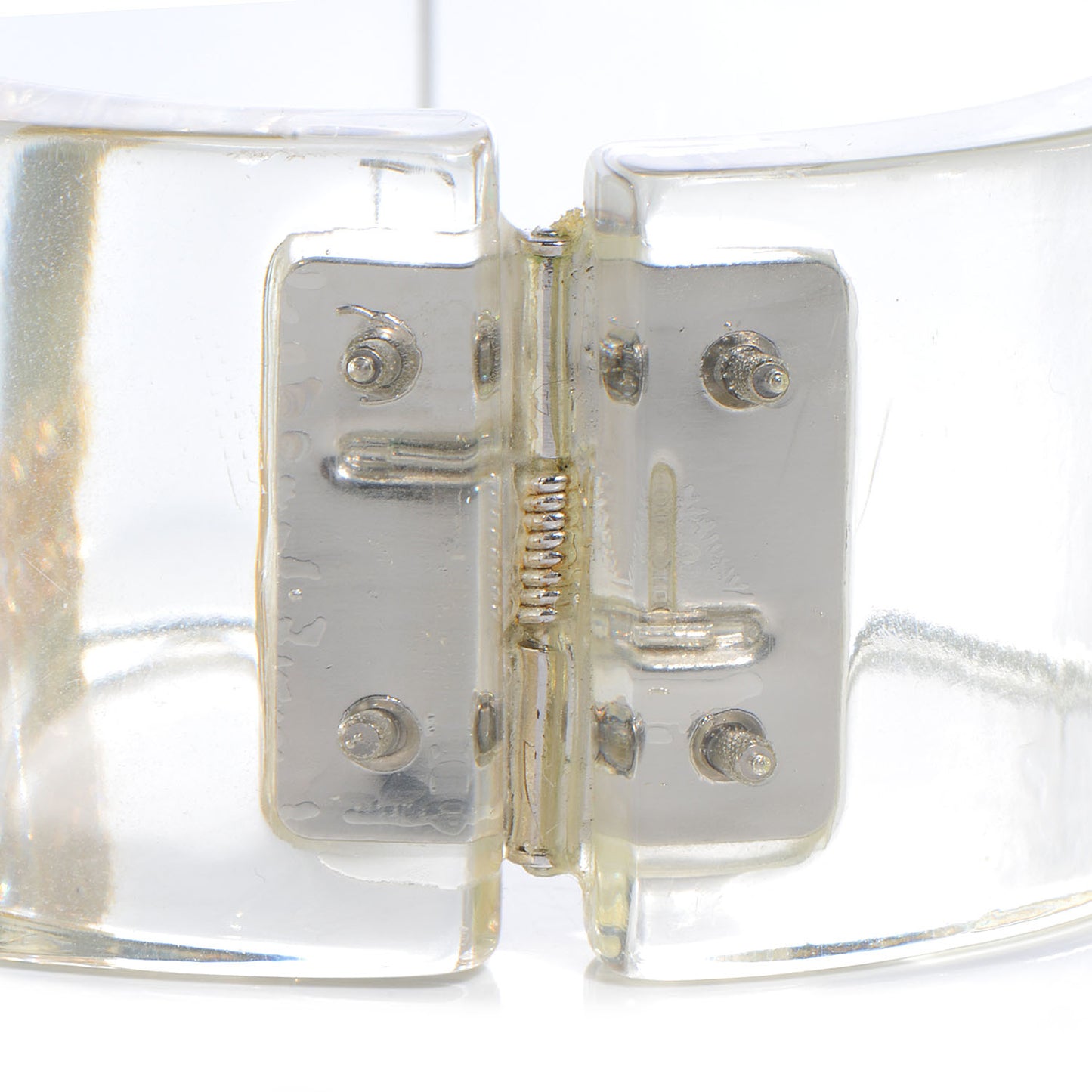 Lucite Crystal Cuff Transparent