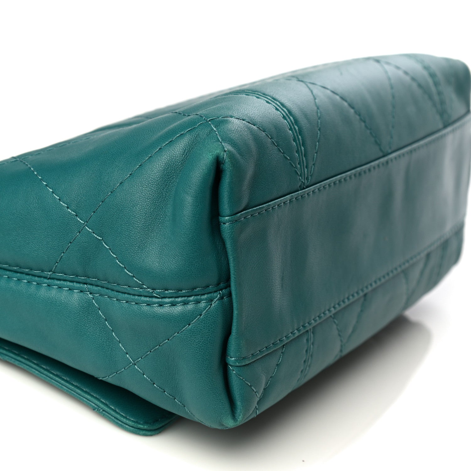 Chanel Lambskin Quilted Large Soft Touch Flap Green 12 of 20