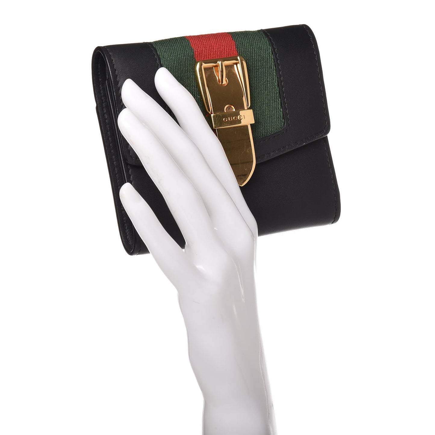 Calfskin Sylvie Wallet Black