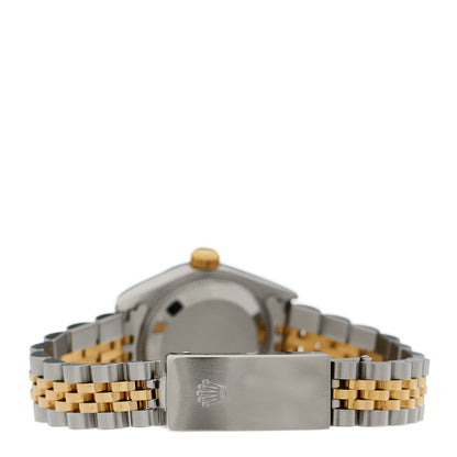 Rolex Stainless Steel 18K Yellow Gold Diamond 26mm Oyster Perpetual Datejust Watch Champagne 69173 3 of 4