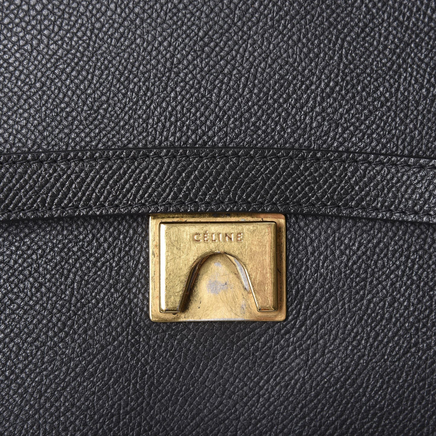 Baby Grained Calfskin Mini Belt Bag Black