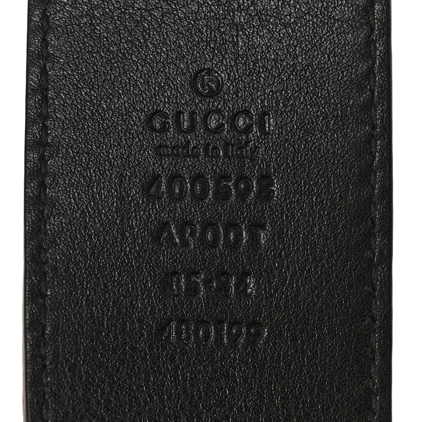 Calfskin Double G 40mm Belt 85 34 Black