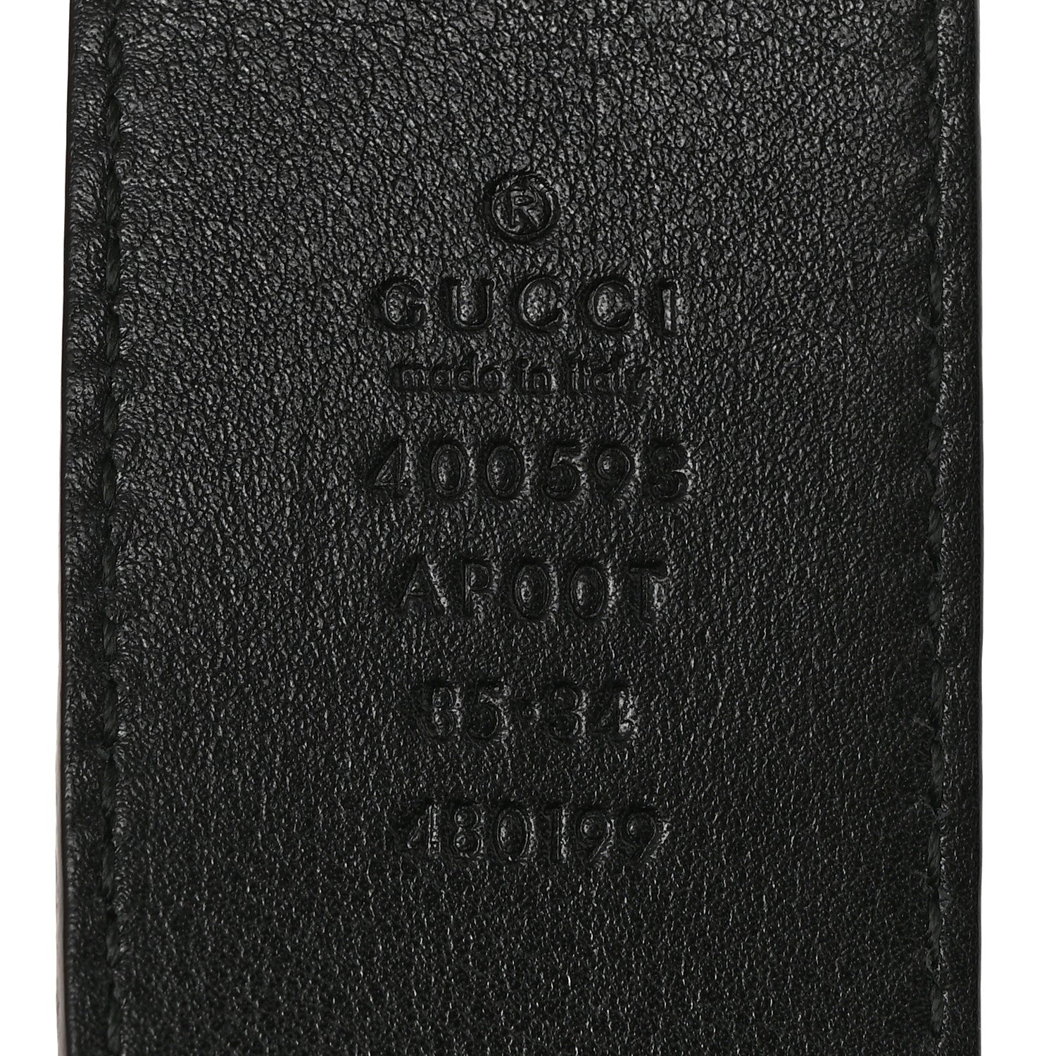 Gucci Calfskin Double G 40mm Belt 85 34 Black 5 of 6