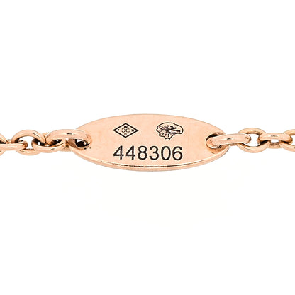 Christian Dior 18K Rose Gold Diamond Pink Opal Rose Des Vents Bracelet 5 of 7