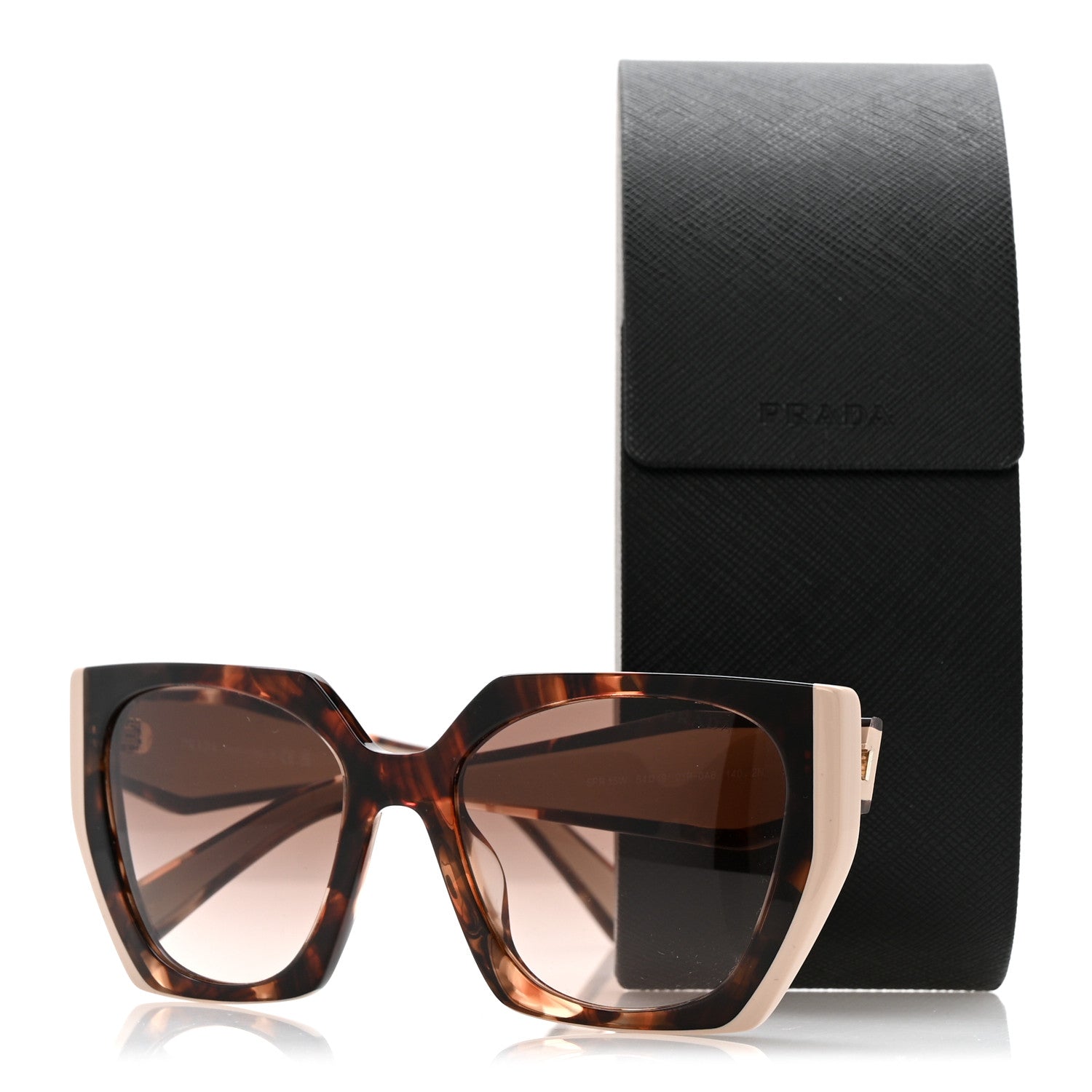 Prada Acetate Sunglasses SPR 15W Tortoise Caramel Powder 8 of 8